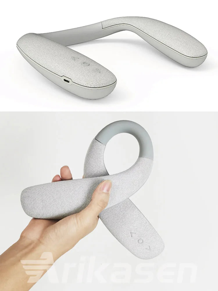 Neckband Bluetooth Speaker, Neck Bluetooth Speaker Wireless, Wearable Bluetooth Speaker System for Gaming Movies Music Ourdoor