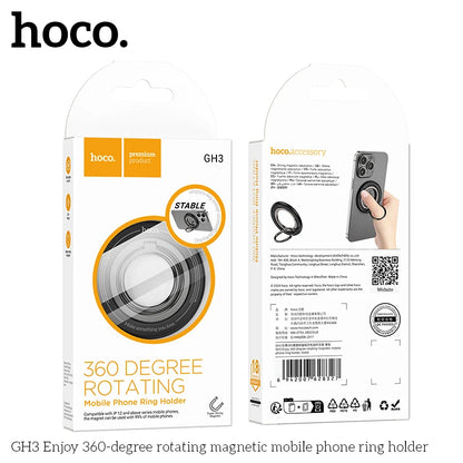 HOCO GH3 MagSafe Magnetic Ring Holder Portable Foldable Bracket Removable Grip Stand Mobile Phone Support Universal
