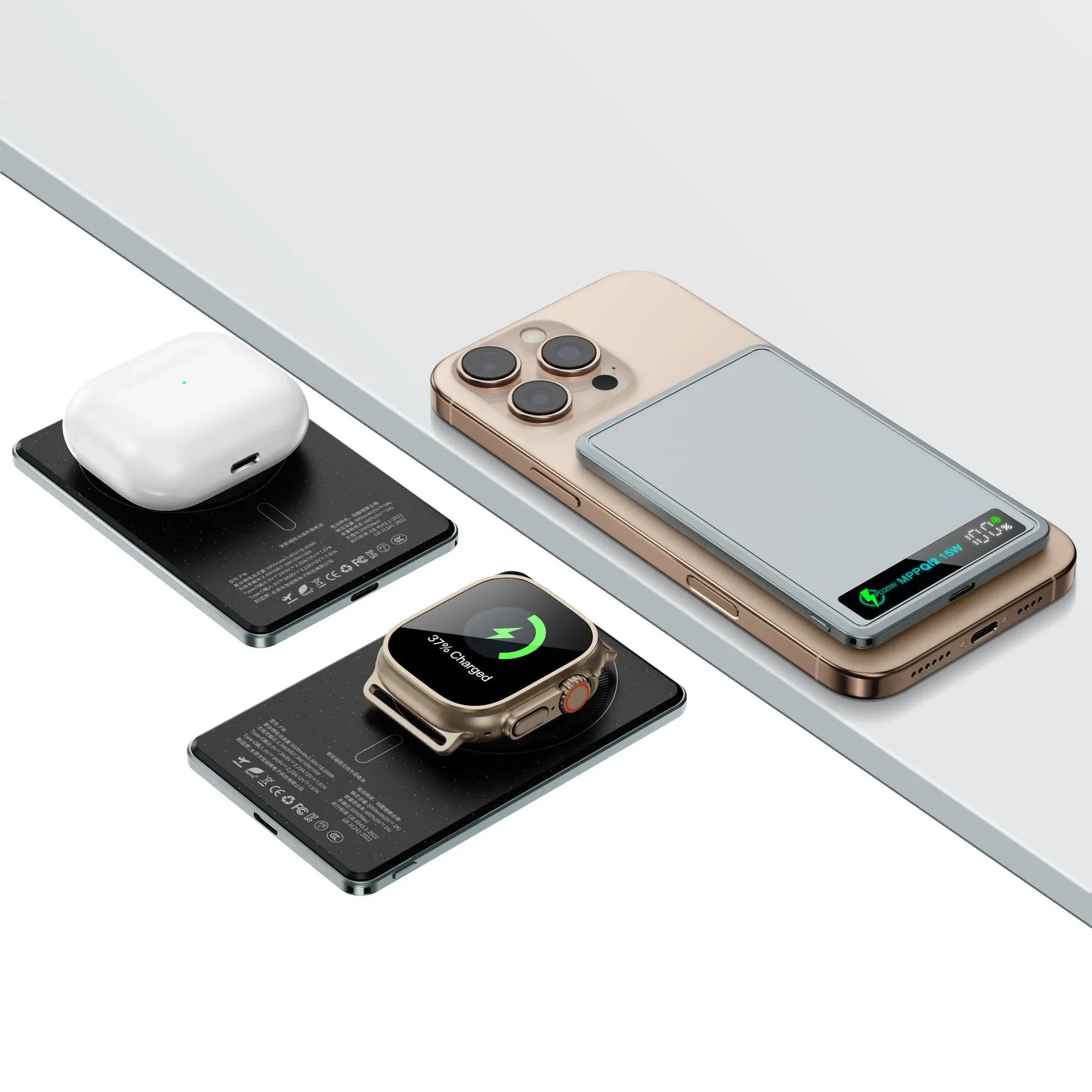 China 3C CCC Power Bank Wireless Magnetic Powerbank Portable Battery Fast Charge 5000mAh Auxiliary Battery for iphone Magsafe