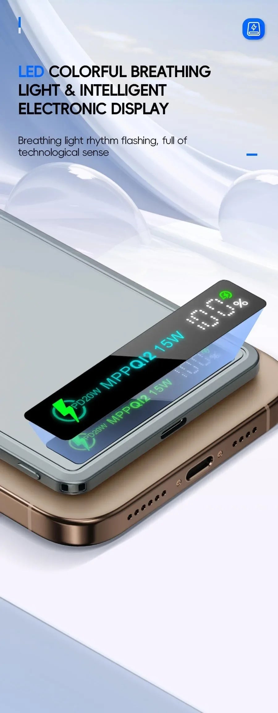 China 3C CCC Power Bank Wireless Magnetic Powerbank Portable Battery Fast Charge 5000mAh Auxiliary Battery for iphone Magsafe
