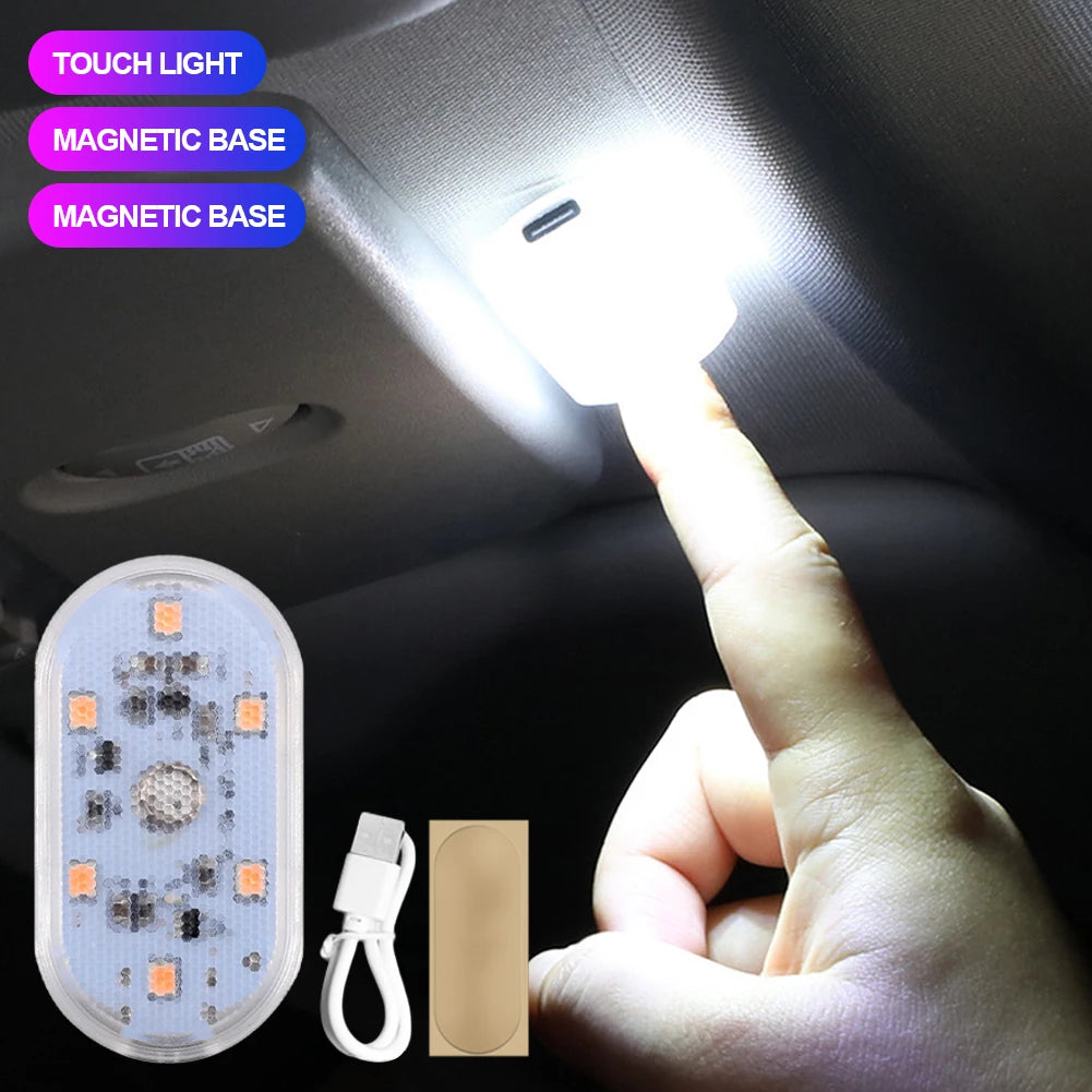 Magnetic Touch Sensor USB LED Interior For Car