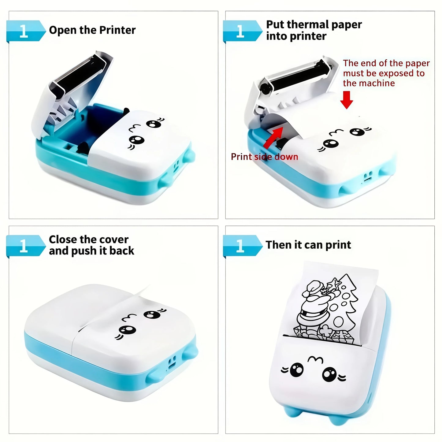 Mini Portable Rechargeable Printer