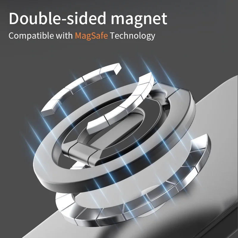 AIPEKE For MagSafe griptok Double Sided Magnetic Phone Rings Holder Folding Cellphones Stand Phone Accessories grip talk magsafe