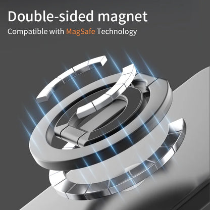 AIPEKE For MagSafe griptok Double Sided Magnetic Phone Rings Holder Folding Cellphones Stand Phone Accessories grip talk magsafe