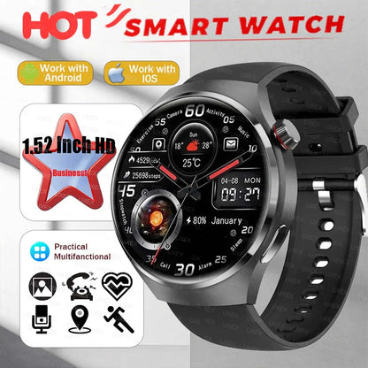 2026 New Originl Men Watch PlUS Smartwatches 1.52" HD Screen GPS Track Bluetooth Call Health Tracker Multifunction Smartwatches