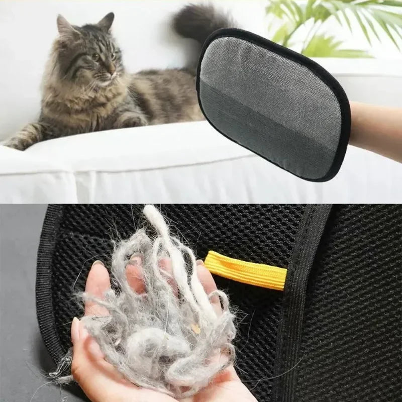 Efficient Pet Hair Cleaning Gloves