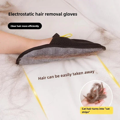 Efficient Pet Hair Cleaning Gloves
