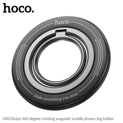 HOCO GH3 MagSafe Magnetic Ring Holder Portable Foldable Bracket Removable Grip Stand Mobile Phone Support Universal