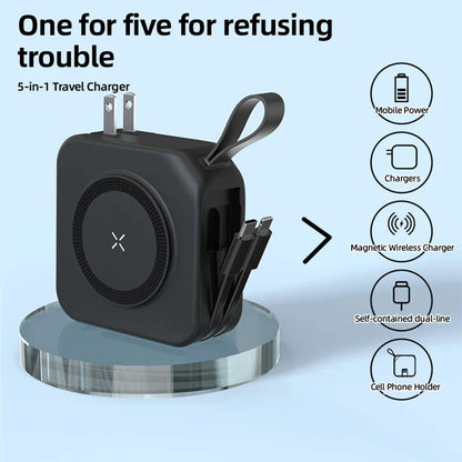 Magnetic Wireless Power Banks Portable Lightweight Power Banks For Picnic Outdoor