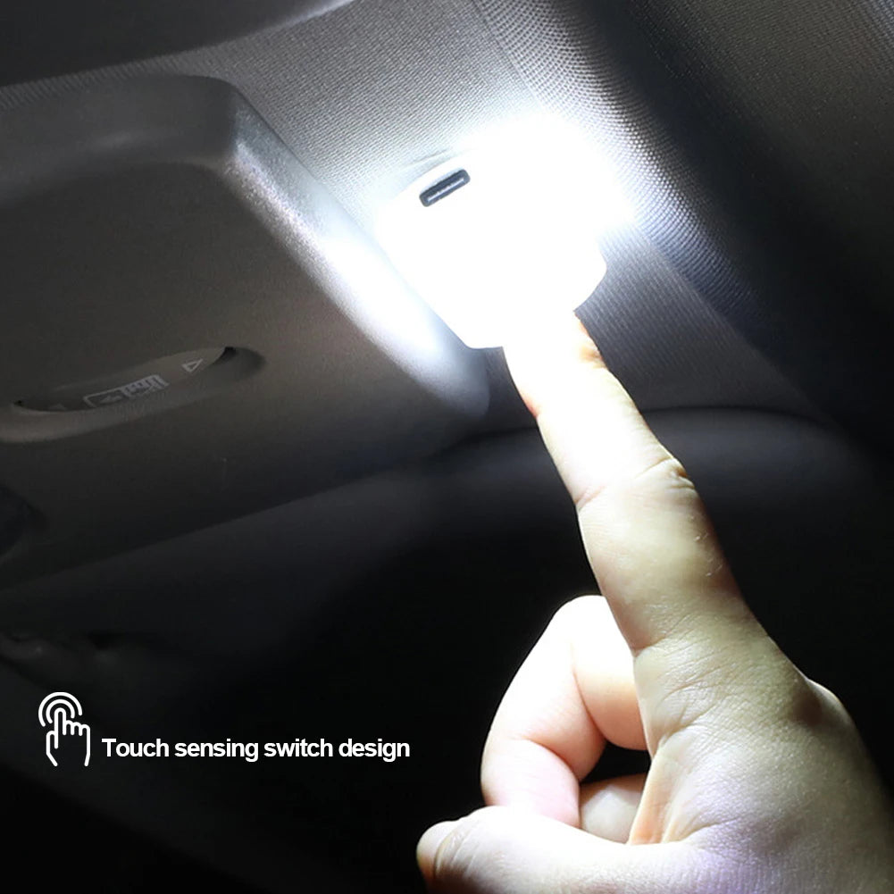Magnetic Touch Sensor USB LED Interior For Car
