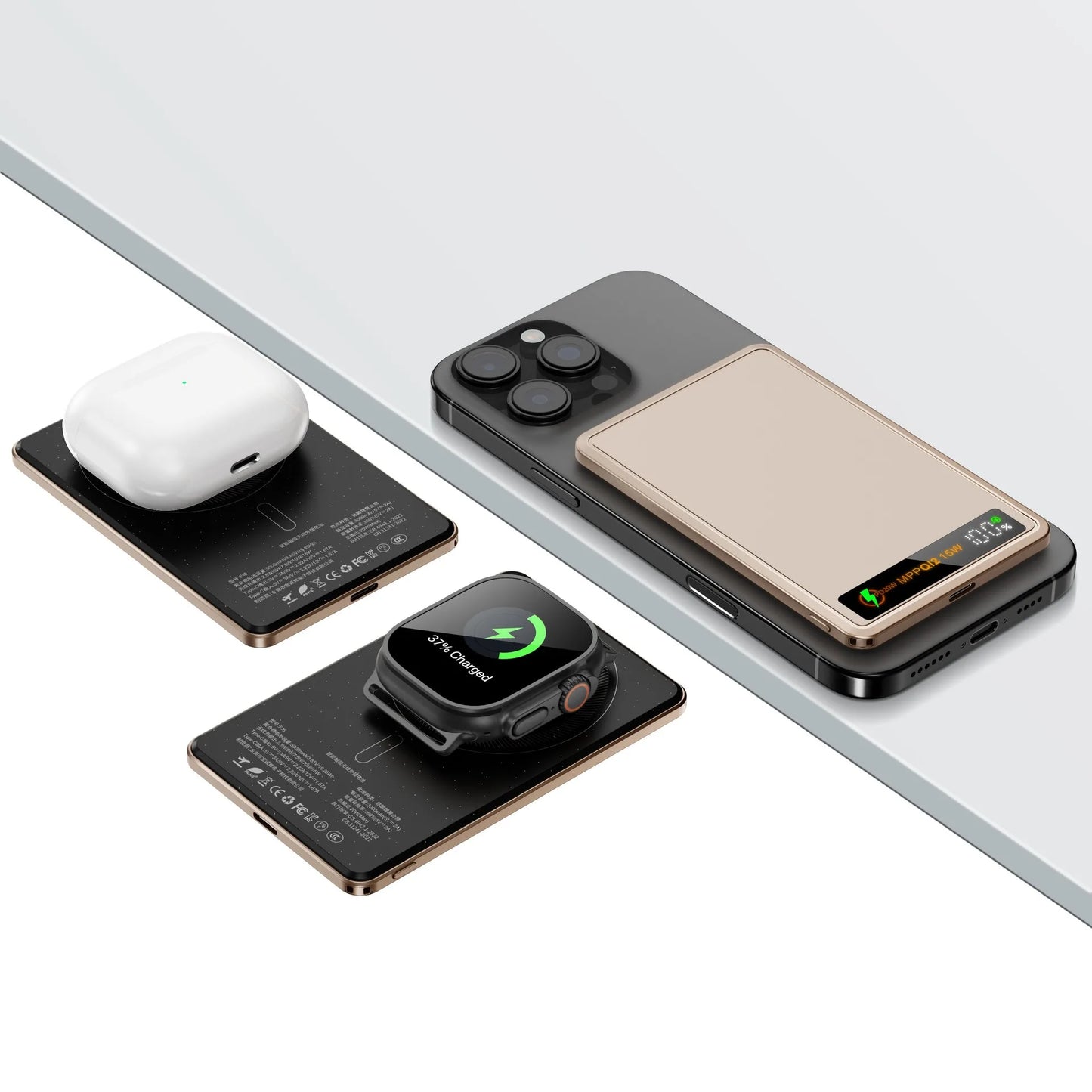China 3C CCC Power Bank Wireless Magnetic Powerbank Portable Battery Fast Charge 5000mAh Auxiliary Battery for iphone Magsafe
