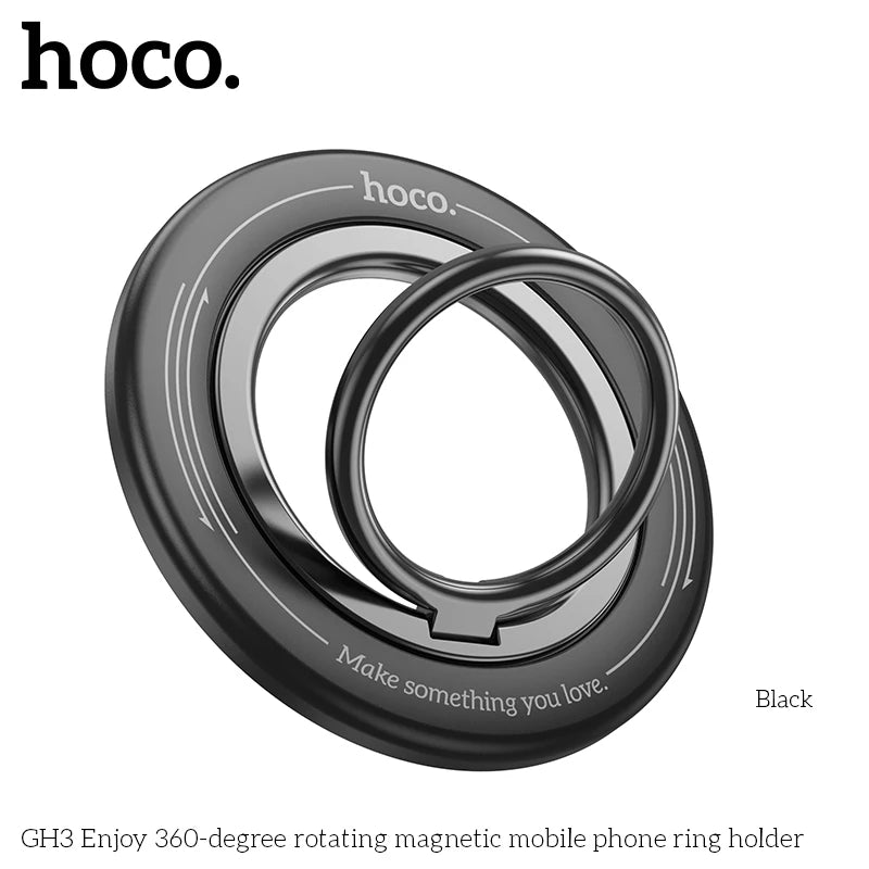 HOCO GH3 MagSafe Magnetic Ring Holder Portable Foldable Bracket Removable Grip Stand Mobile Phone Support Universal