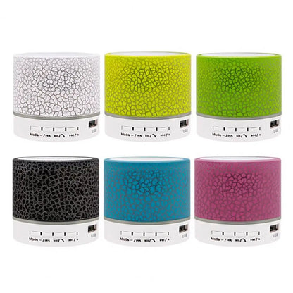 Bluetooth Bass Speaker LED Light Bluetooth Speaker Plastic Long Standby Time  Colorful Bass Bluetooth Speaker