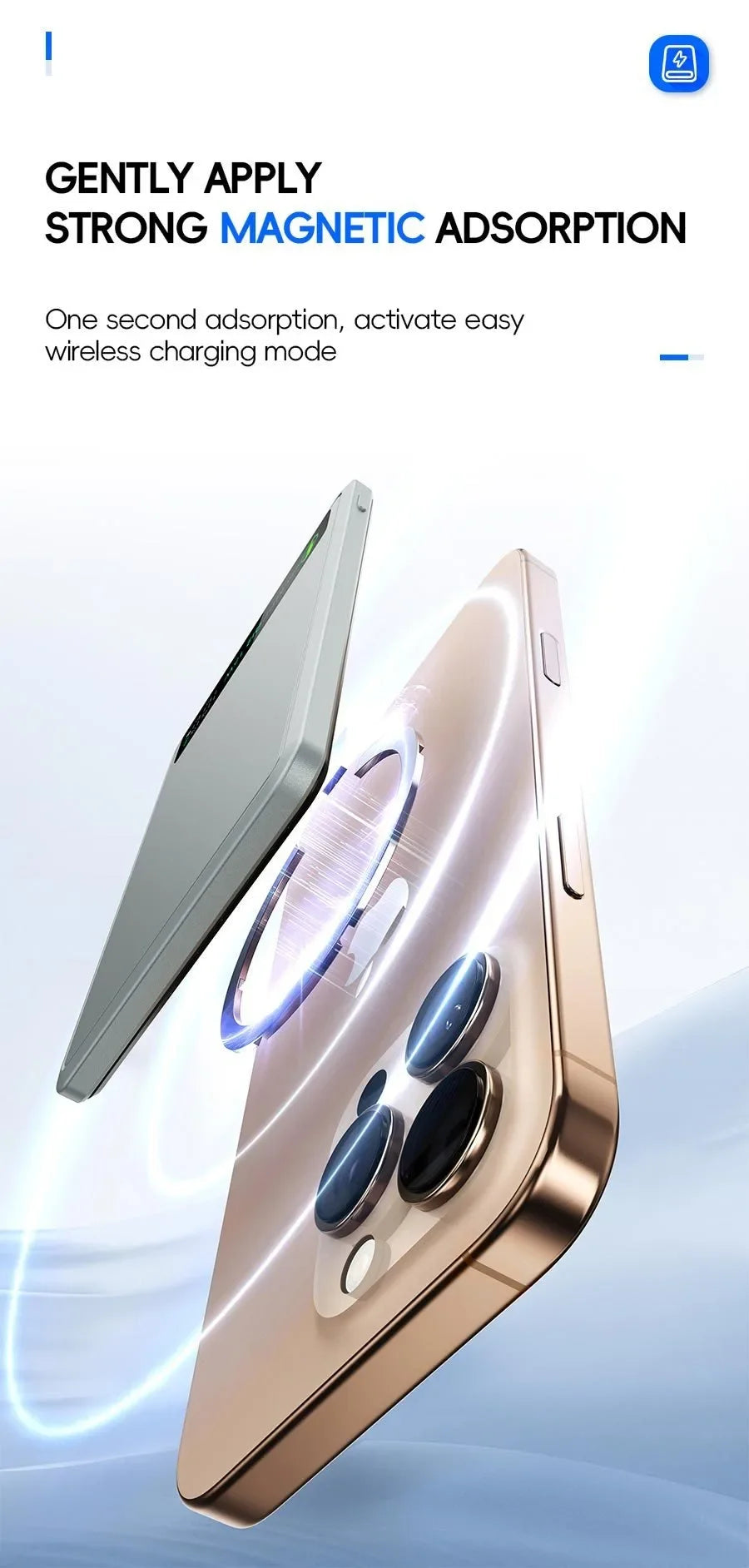 China 3C CCC Power Bank Wireless Magnetic Powerbank Portable Battery Fast Charge 5000mAh Auxiliary Battery for iphone Magsafe