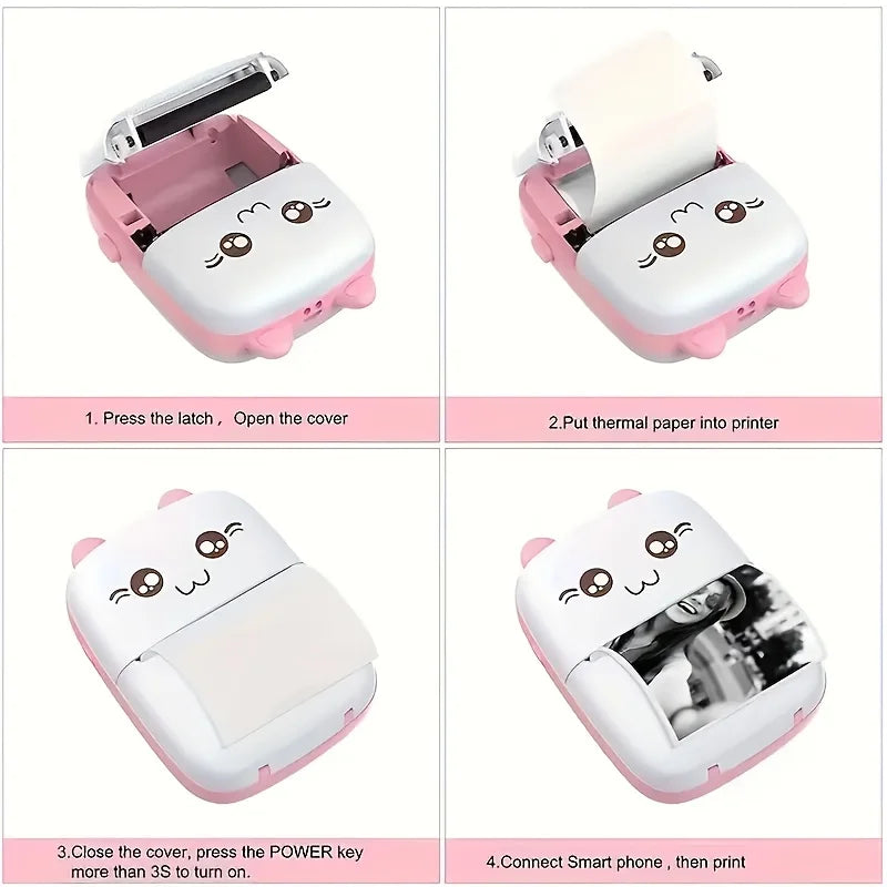 Mini Portable Rechargeable Printer