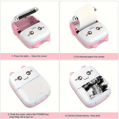 Mini Portable Rechargeable Printer