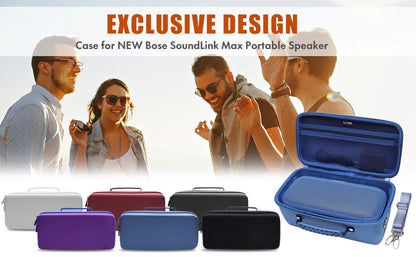 Bluetooth Speaker Case for Bose SoundLink Max Portable Bluetooth Speaker Storage Carrying Bag Accessories for Bluetooth Speaker