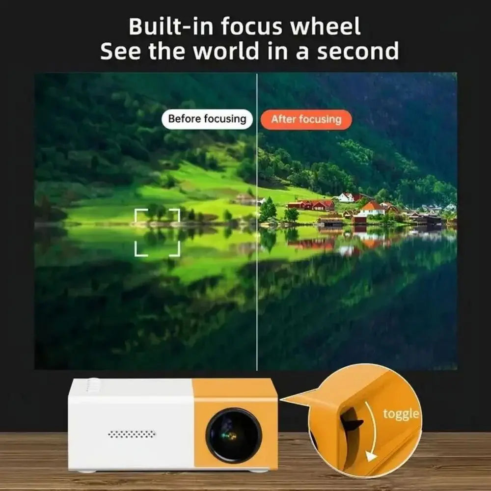 Mini Projector with remote-controlled and speaker