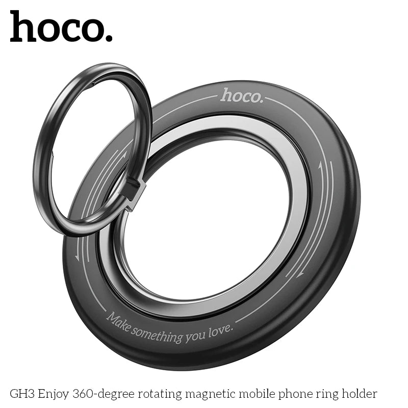 HOCO GH3 MagSafe Magnetic Ring Holder Portable Foldable Bracket Removable Grip Stand Mobile Phone Support Universal