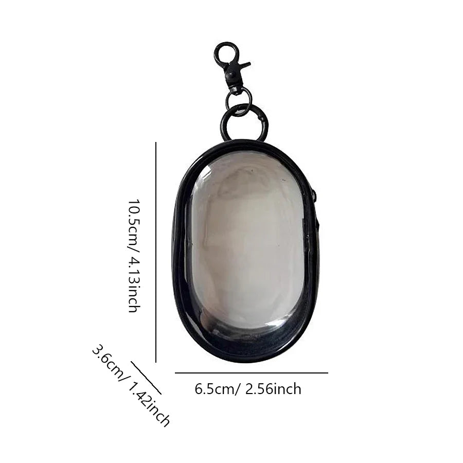 Compact Transparent Travel Cable Organizer Pouch Storage Bag for Electronics Accessories Power Banks Chargers Headphones