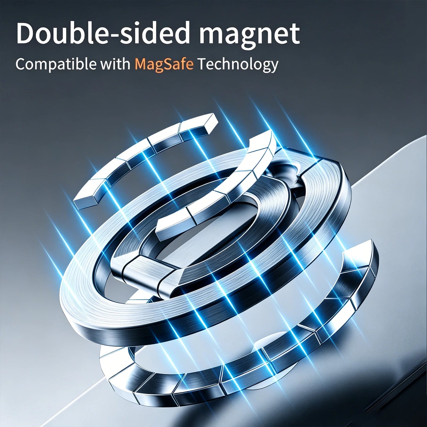 AIPEKE For MagSafe griptok Double Sided Magnetic Phone Rings Holder Folding Cellphones Stand Phone Accessories grip talk magsafe