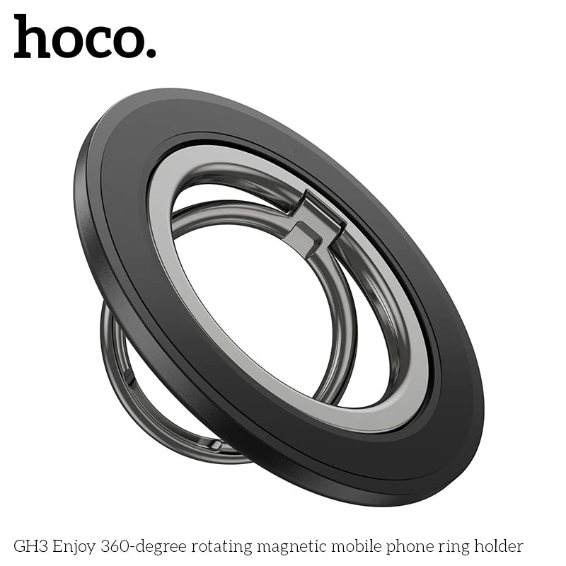 HOCO GH3 MagSafe Magnetic Ring Holder Portable Foldable Bracket Removable Grip Stand Mobile Phone Support Universal