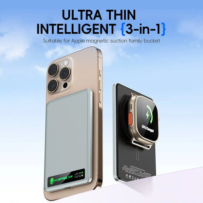 China 3C CCC Power Bank Wireless Magnetic Powerbank Portable Battery Fast Charge 5000mAh Auxiliary Battery for iphone Magsafe