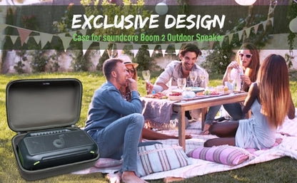 Bluetooth Speaker Case for soundcore Boom 2 Outdoor Bluetooth Speaker Storage Carrying Bag Accessories for Bluetooth Speaker