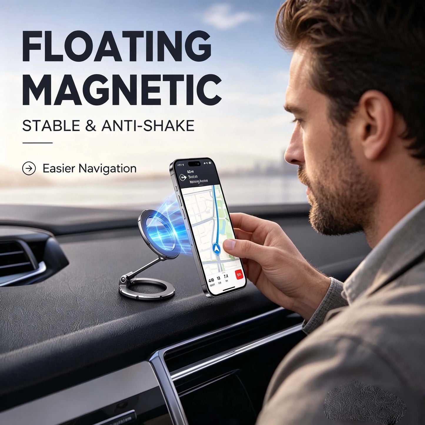 Magsafe Magnet Ring For Car Magsafe Holder Double Sided Universal Folding Phone Accessories