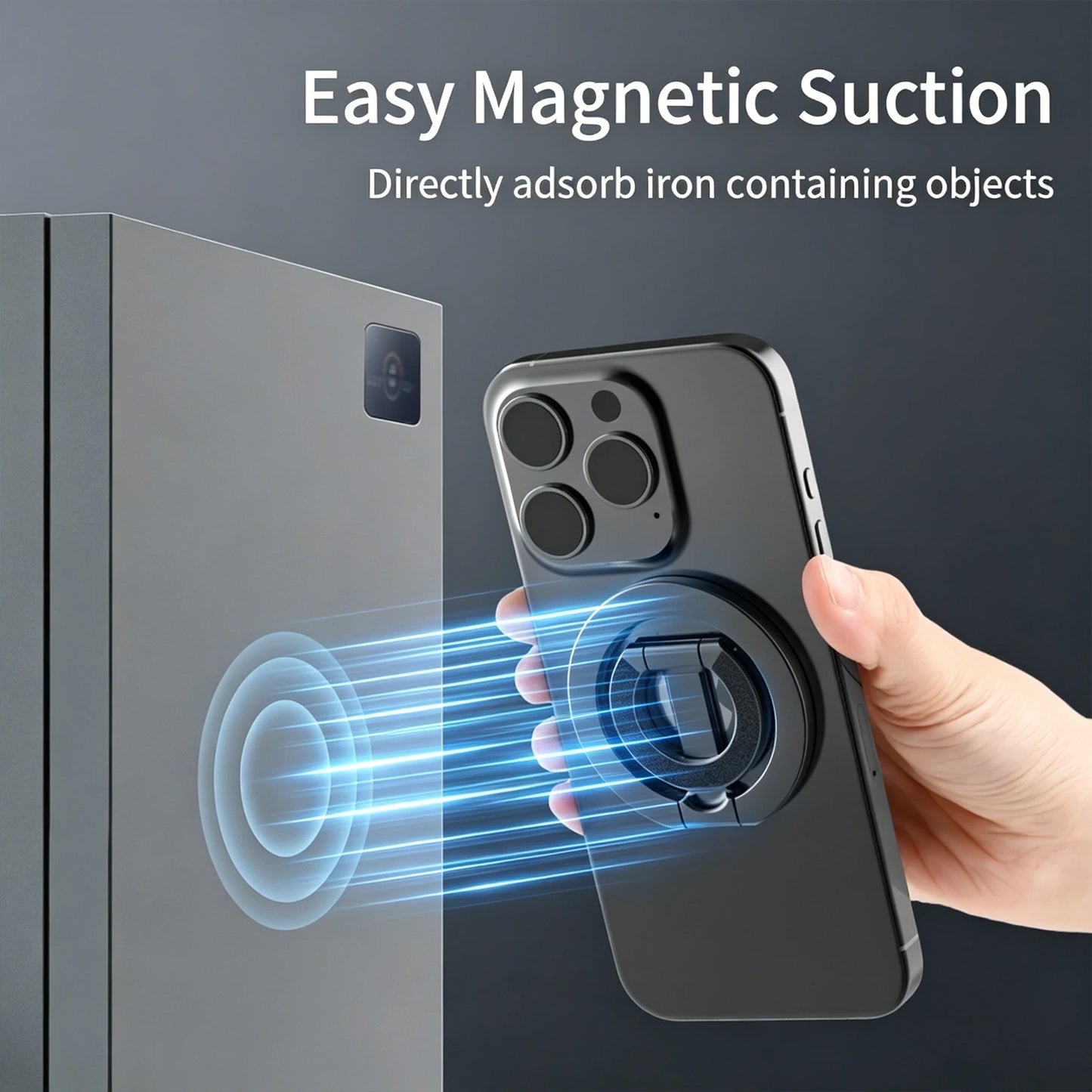 AIPEKE For MagSafe griptok Double Sided Magnetic Phone Rings Holder Folding Cellphones Stand Phone Accessories grip talk magsafe