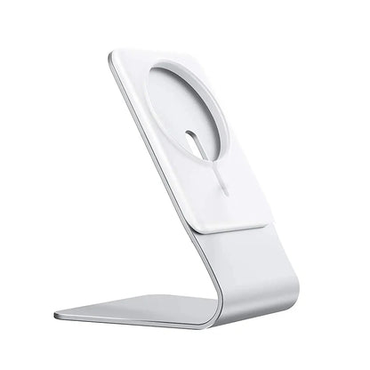 Desktop Mobile Phone Stand Aluminum Desk Holder Dock For Magsafe Charger For iPhone 16/15/14/13/12 Pro Max(Not Included Charger)