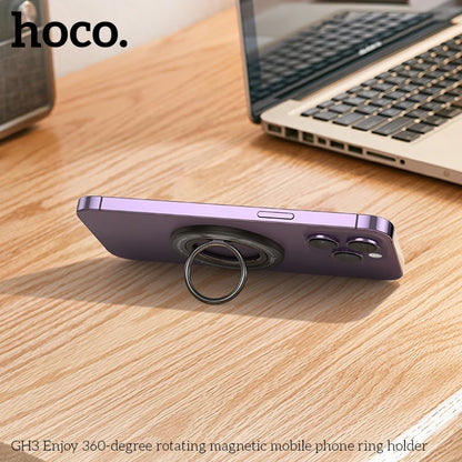 HOCO GH3 MagSafe Magnetic Ring Holder Portable Foldable Bracket Removable Grip Stand Mobile Phone Support Universal