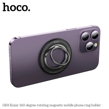 HOCO GH3 MagSafe Magnetic Ring Holder Portable Foldable Bracket Removable Grip Stand Mobile Phone Support Universal