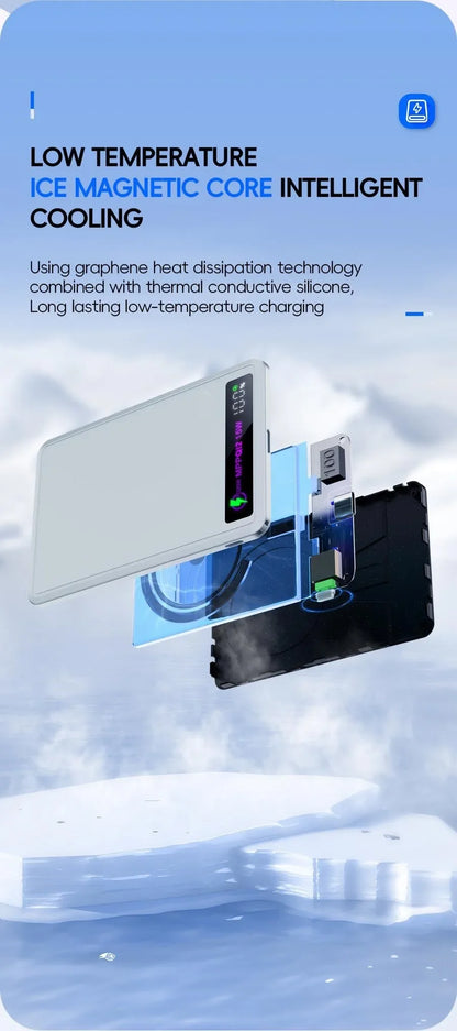 China 3C CCC Power Bank Wireless Magnetic Powerbank Portable Battery Fast Charge 5000mAh Auxiliary Battery for iphone Magsafe