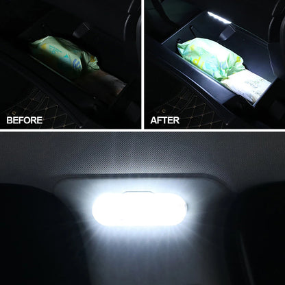 Magnetic Touch Sensor USB LED Interior For Car