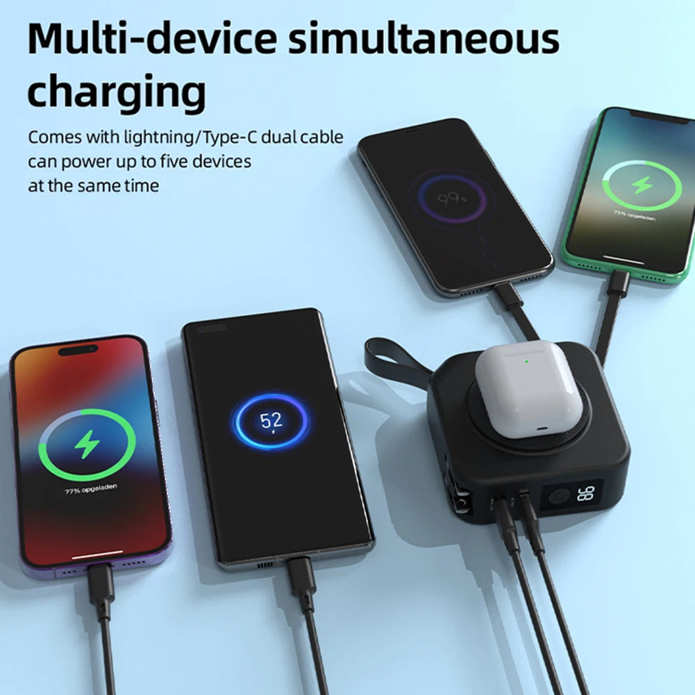 Magnetic Wireless Power Banks Portable Lightweight Power Banks For Picnic Outdoor
