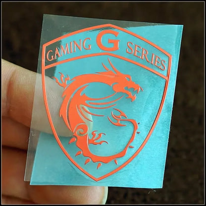 msi metal sticker for laptops, mobile phones, computers, cars, power banks and tablets