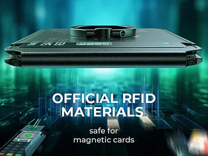 LISEN for Magsafe Wallet RFID [Strongest Magnetic]with Adjustable Magsafe Wallet Stand for IPhone 15/14/13 Fit Magsafe 3 Wallet