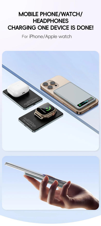 China 3C CCC Power Bank Wireless Magnetic Powerbank Portable Battery Fast Charge 5000mAh Auxiliary Battery for iphone Magsafe