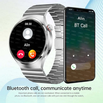 Businesst Men Smartwatches 1.52" HD Screen GPS Track Bluetooth Call Health Tracker Music Control Multifunction Smartwatches New